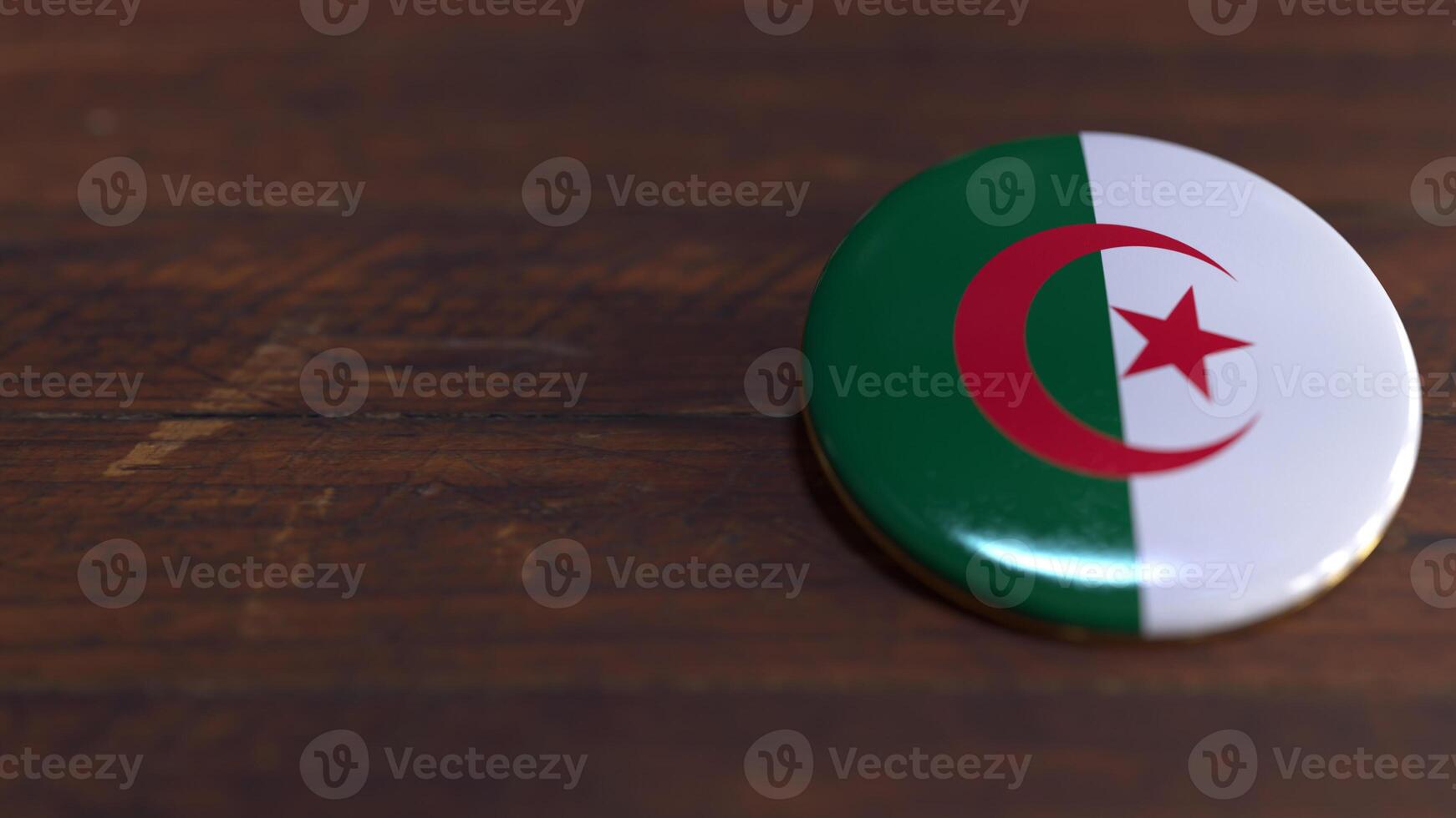 Voting Badge Featuring the Flag of Algeria photo