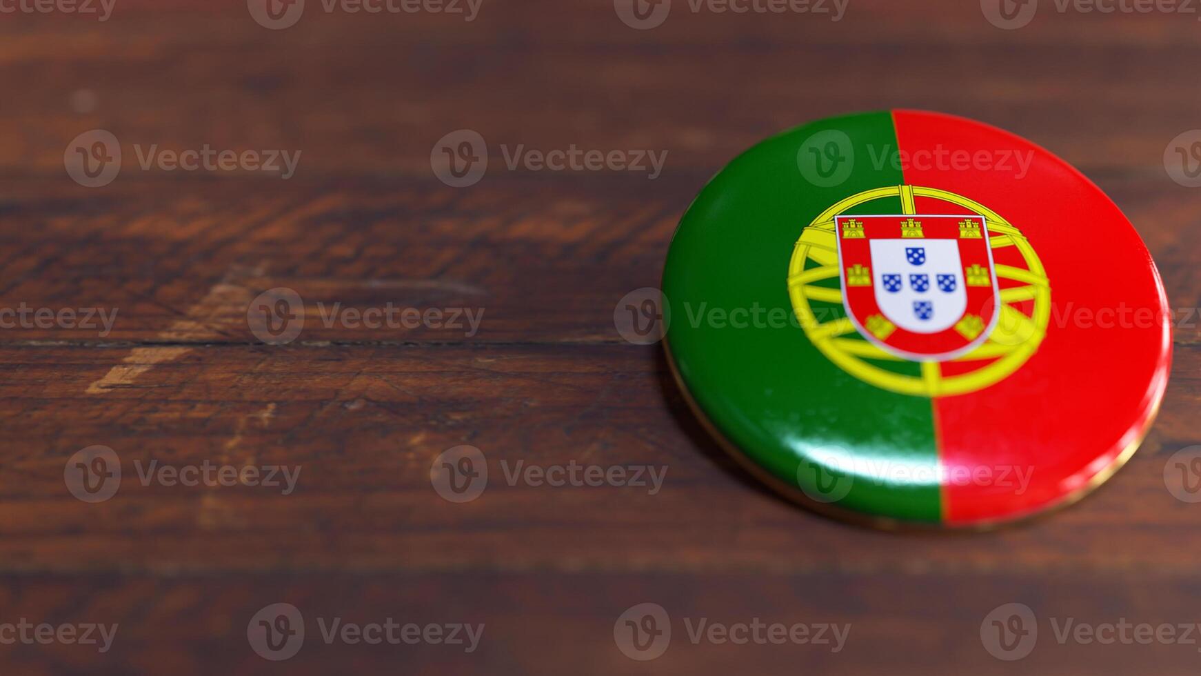 Voting Badge Featuring the Flag of Portugal photo