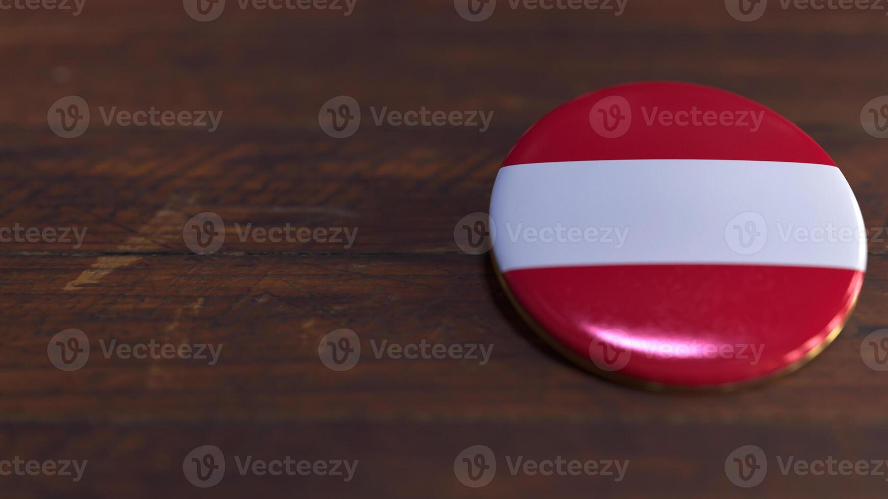 Voting Badge Featuring the Flag of Austria photo