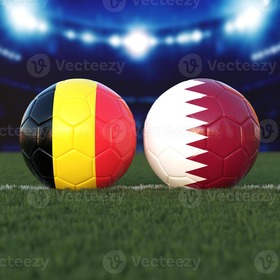 Belgium vs. Qatar Soccer Match photo