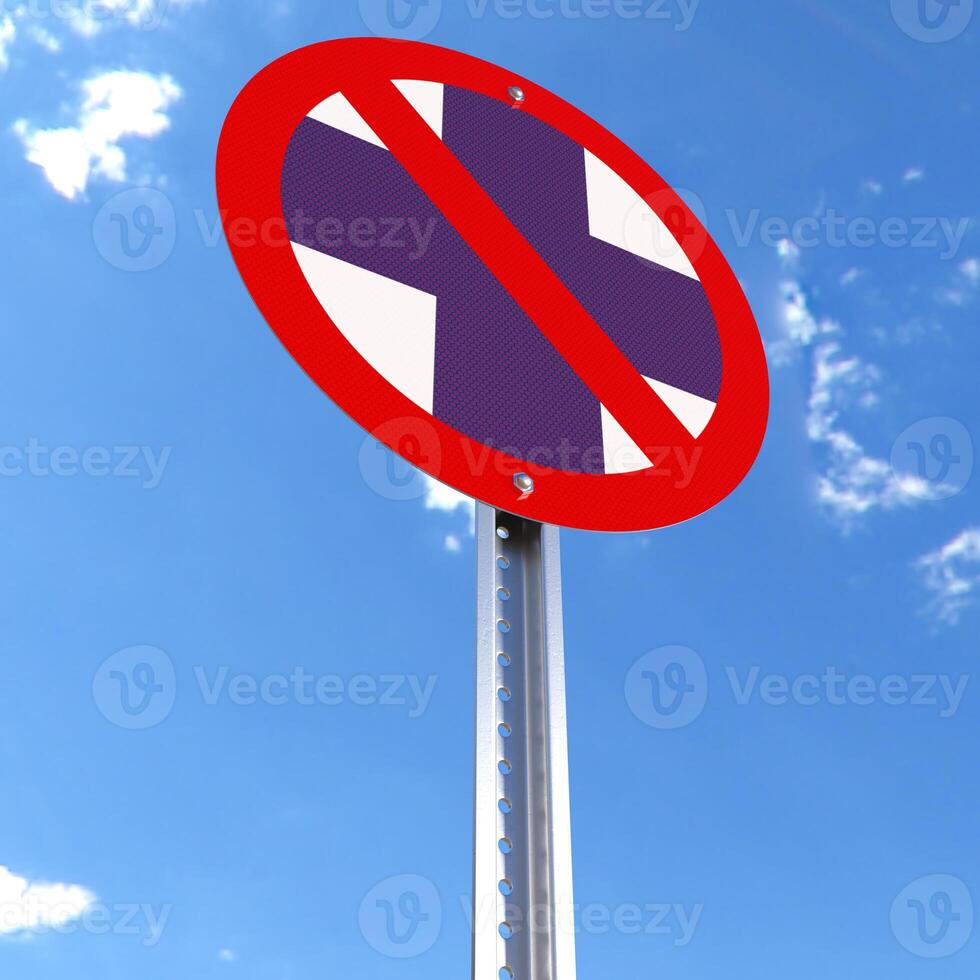 Do Not Enter sign with the flag of Finland photo
