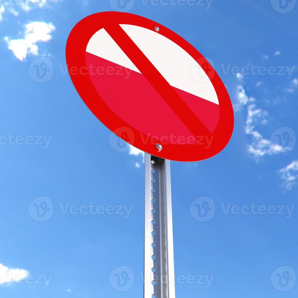 Do Not Enter sign with the flag of Poland photo