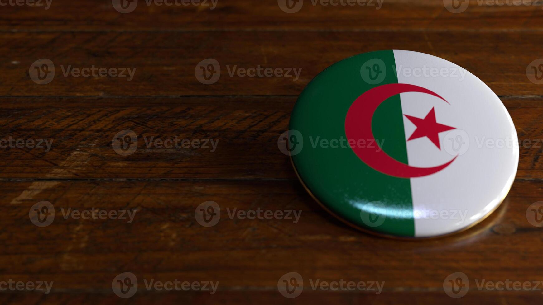 Algeria Flag-Themed Voting Badge photo
