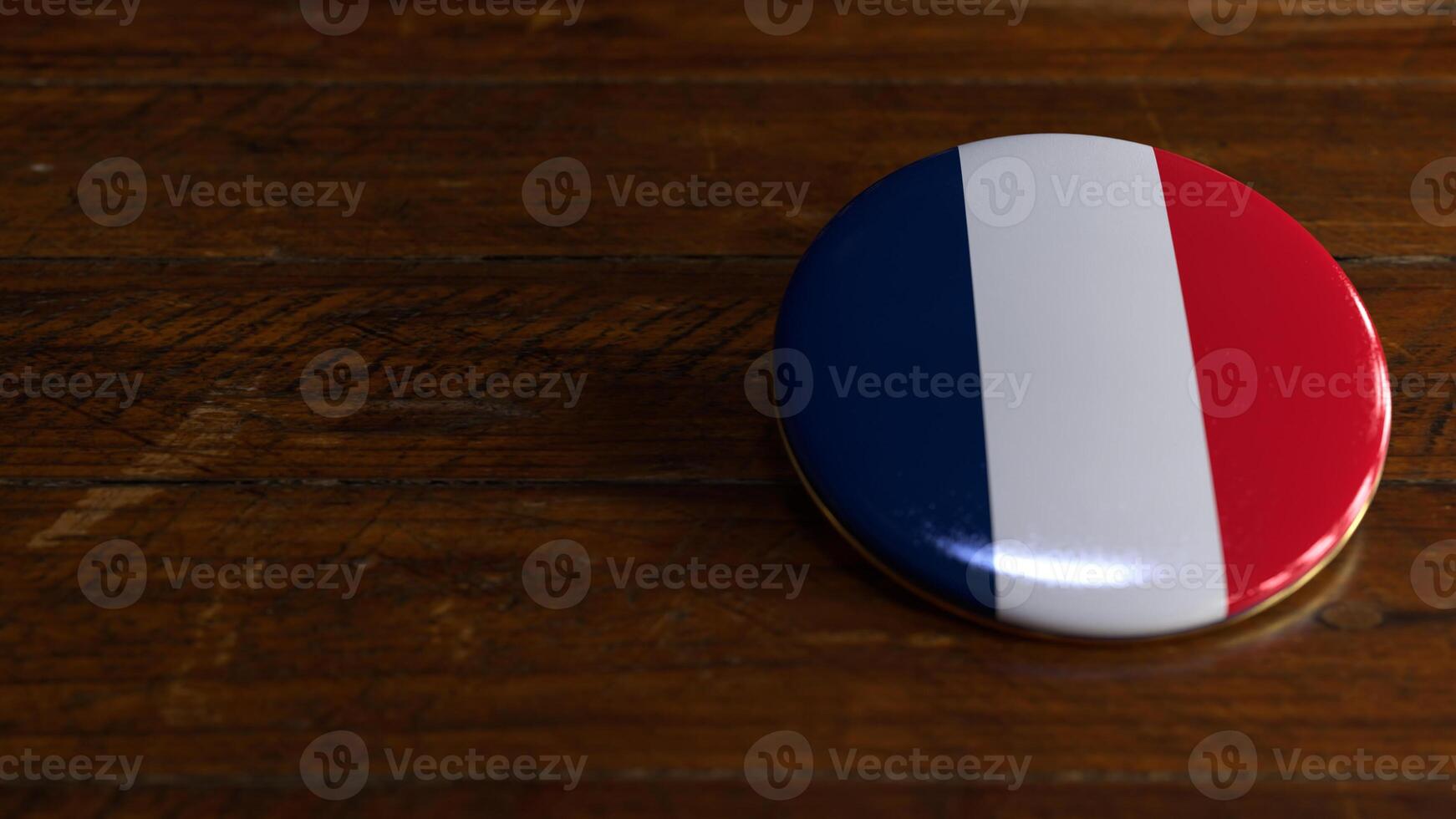 France Flag-Themed Voting Badge photo