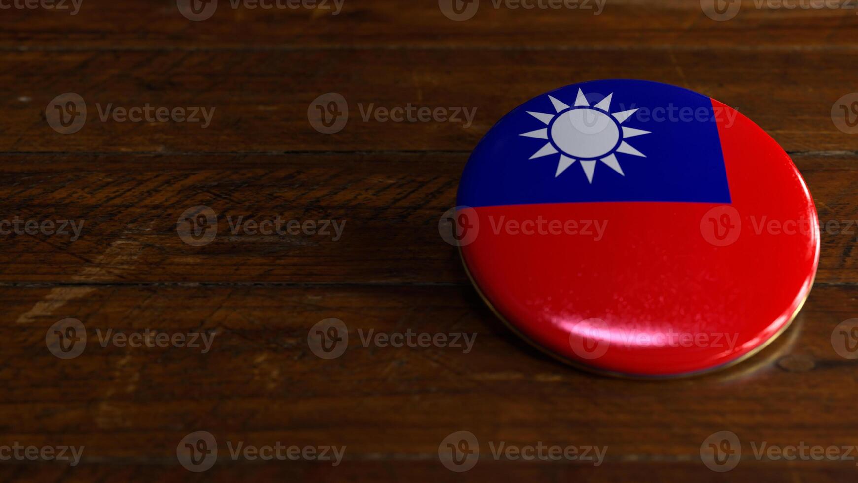 Taiwan Flag-Themed Voting Badge photo