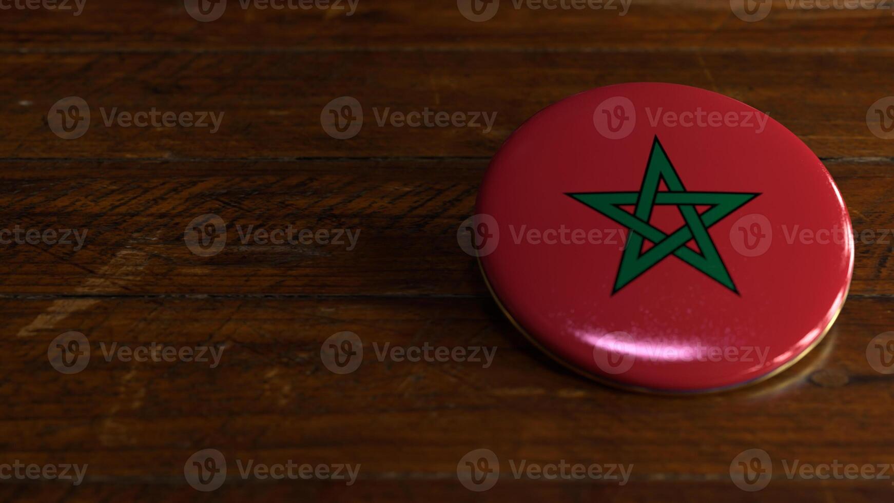 Morocco Flag-Themed Voting Badge photo