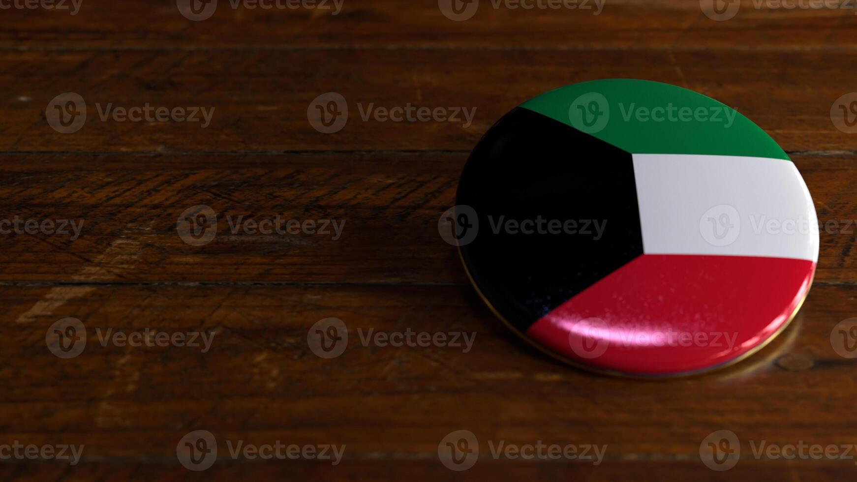 Kuwait Flag-Themed Voting Badge photo