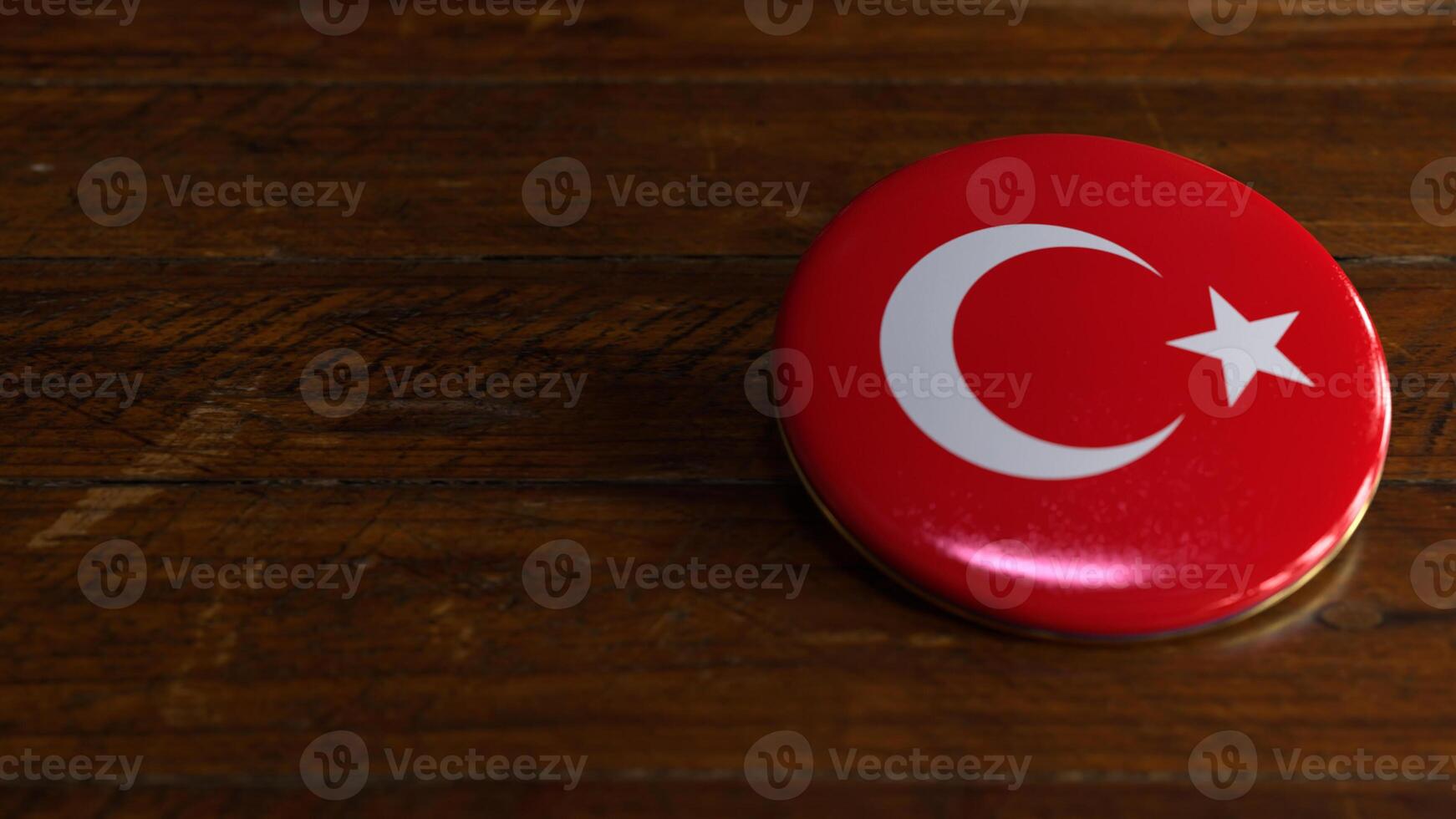 Turkey Flag-Themed Voting Badge photo