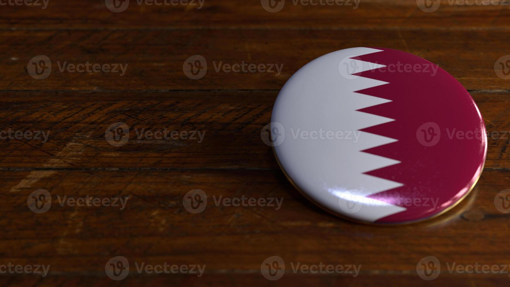 Qatar Flag-Themed Voting Badge photo
