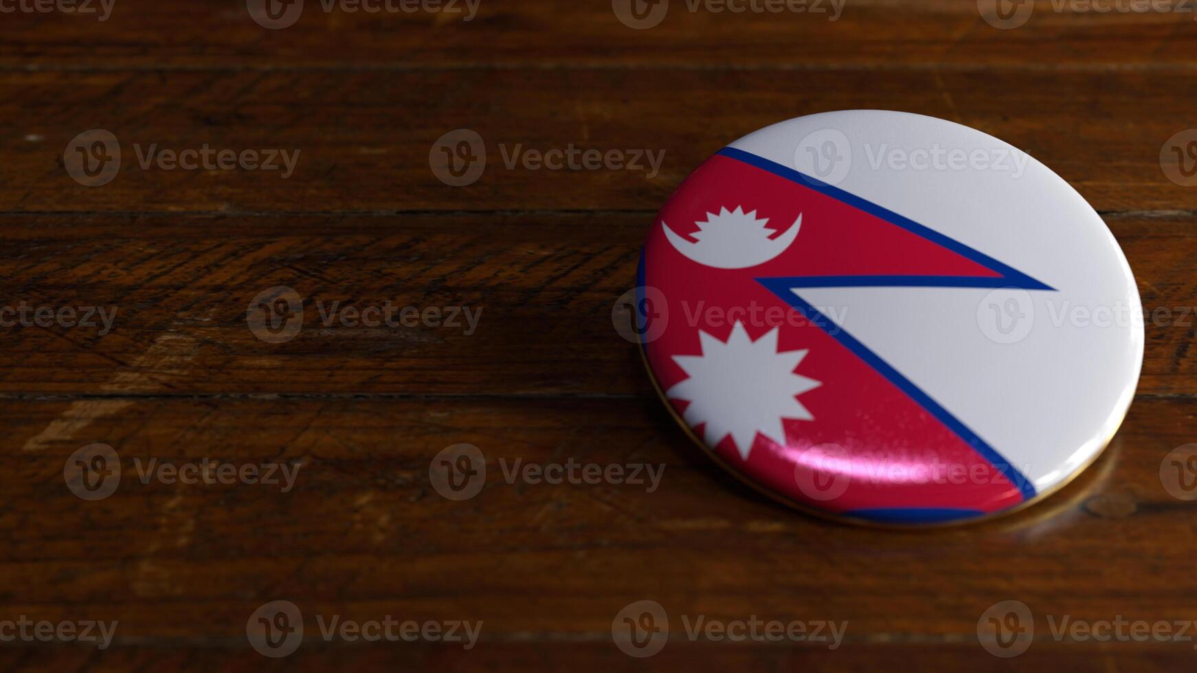 Nepal Flag-Themed Voting Badge photo