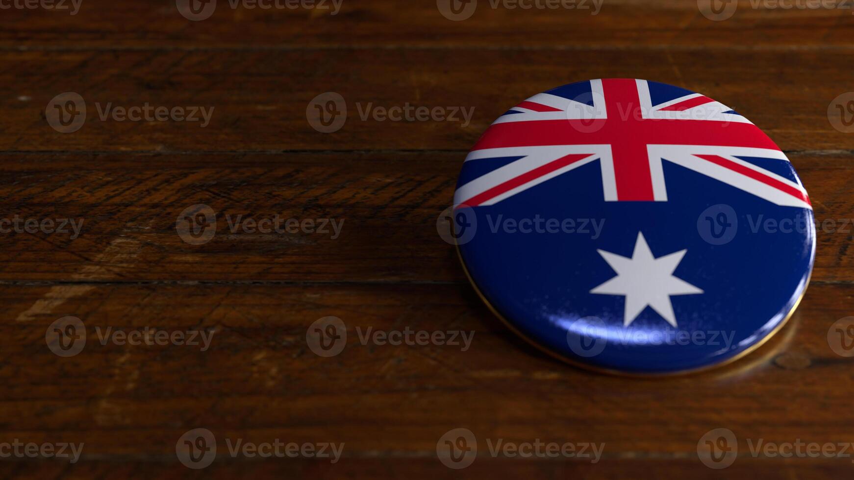 Australia Flag-Themed Voting Badge photo