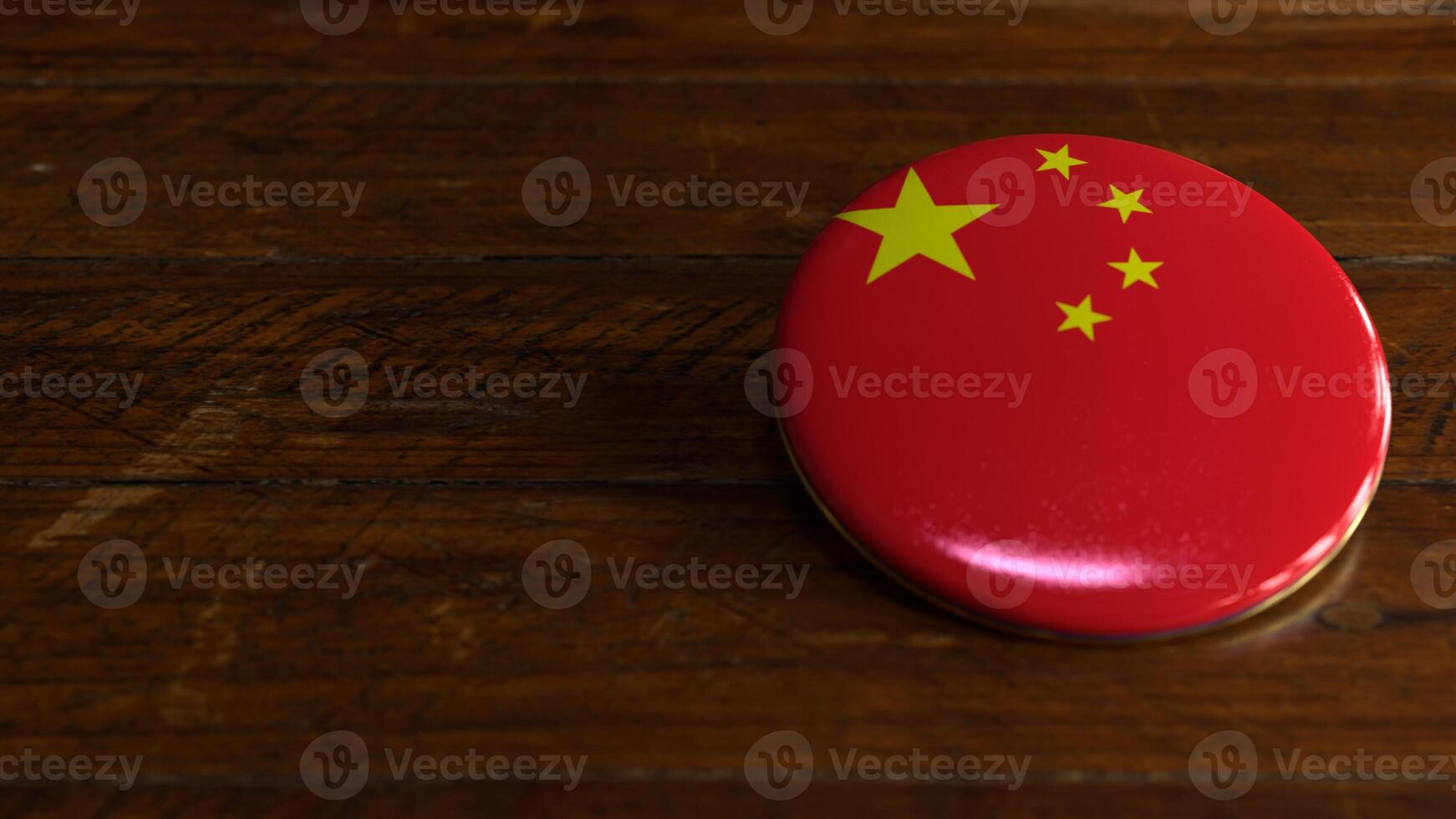 China Flag-Themed Voting Badge photo