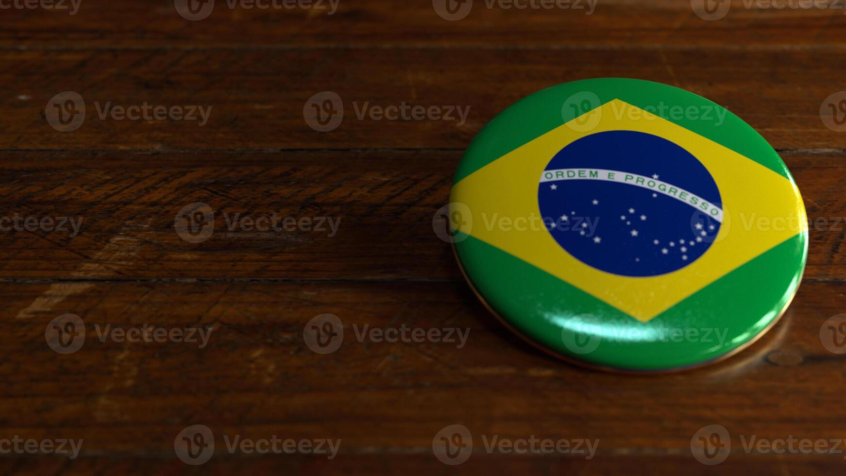 Brazil Flag-Themed Voting Badge photo