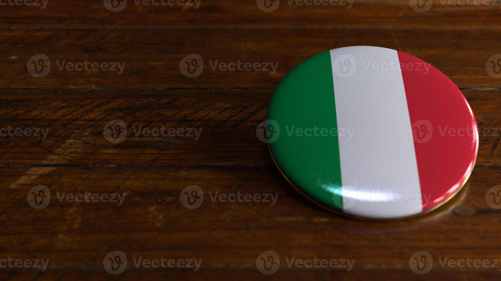Italy Flag-Themed Voting Badge photo