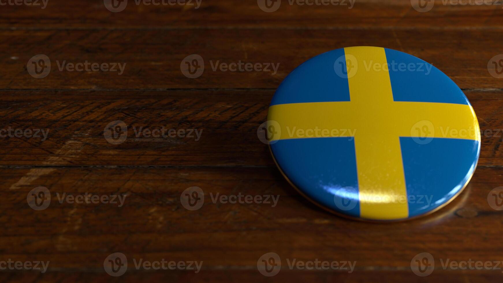 Sweden Flag-Themed Voting Badge photo