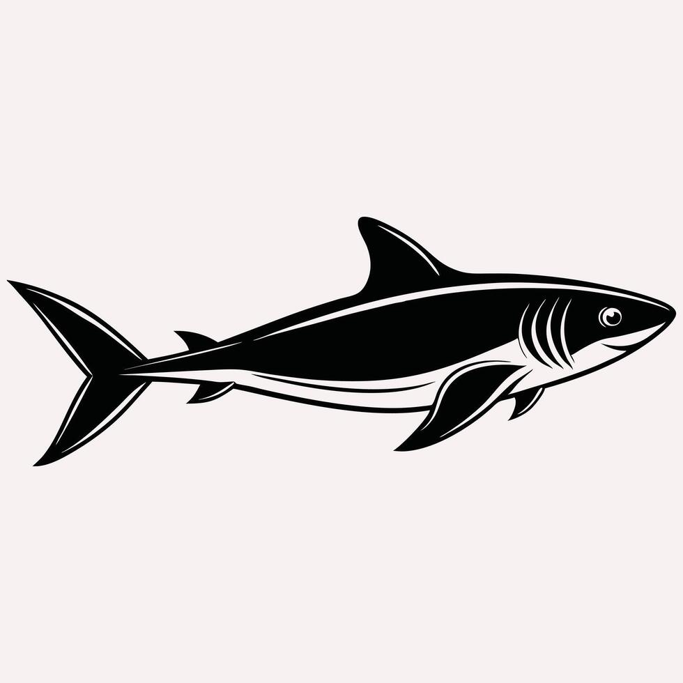 Aggressive Shark Branding Icon vector
