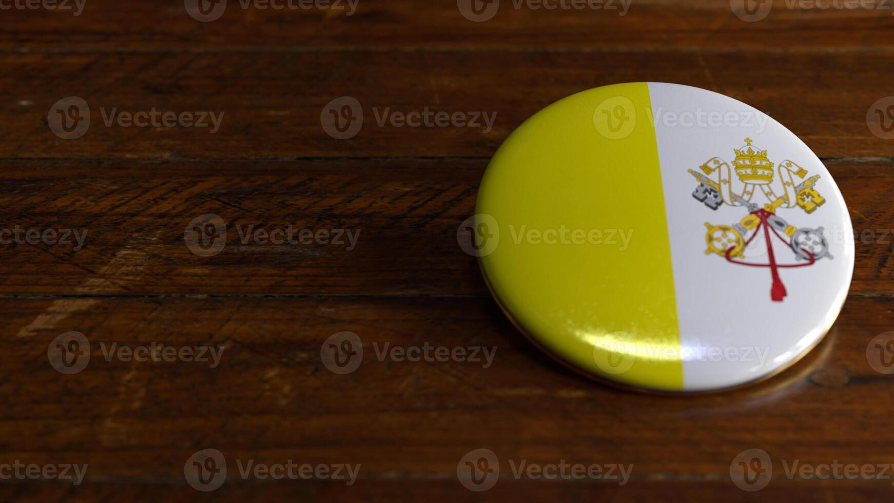 Vatican City Flag-Themed Voting Badge photo