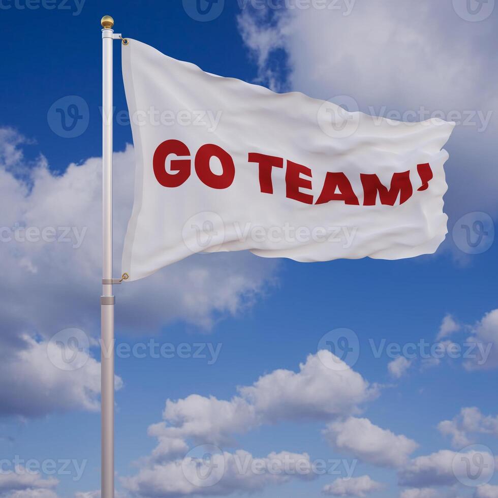 Go Team Waving Flag photo