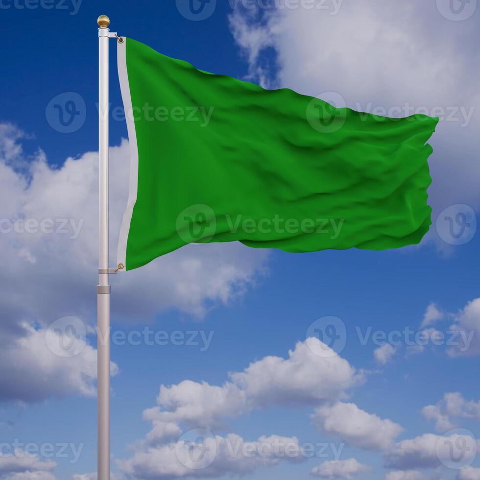 Green Waving Flag photo