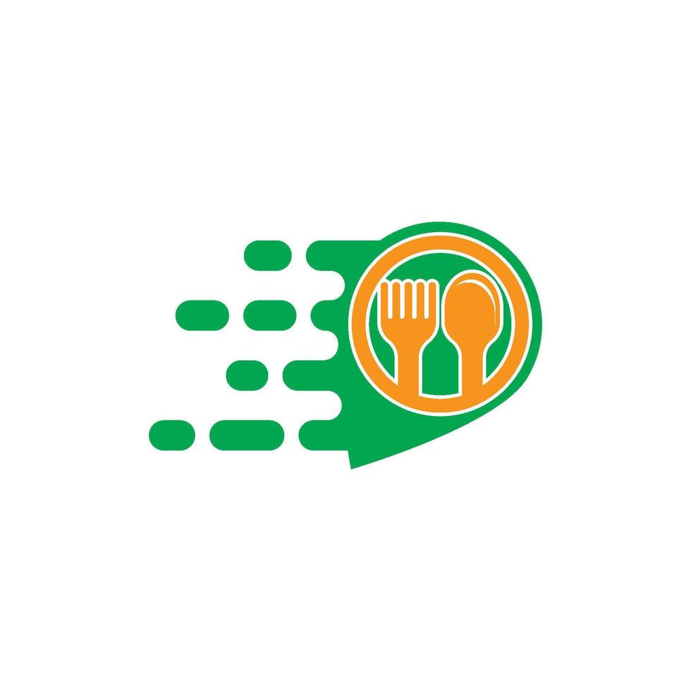 A logo for a restaurant with fork and knife vector