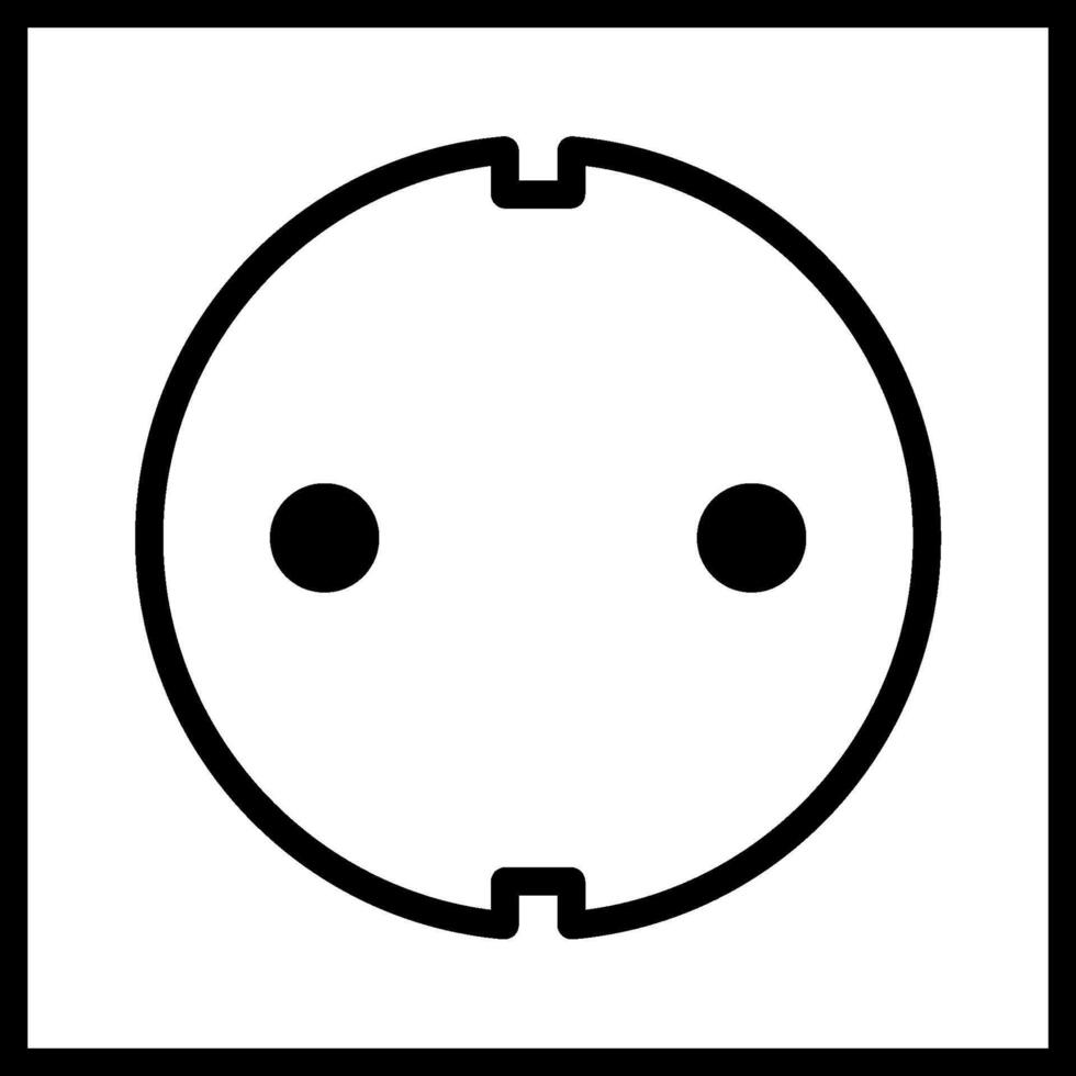 black socket icon without background vector