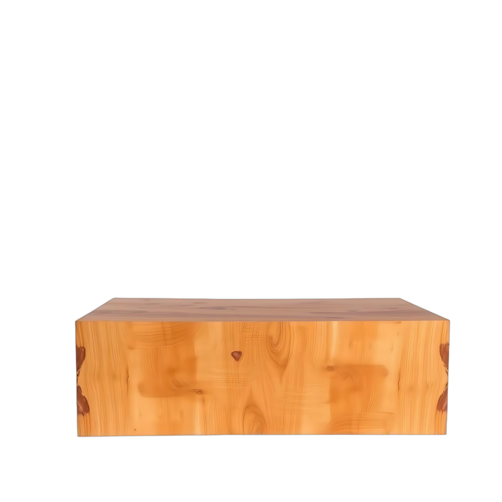 Natural Light Wood Block Shelf Minimalist Studio Background png