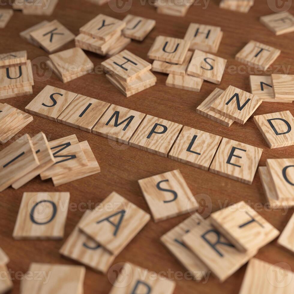 Scrabble Letters SIMPLE photo