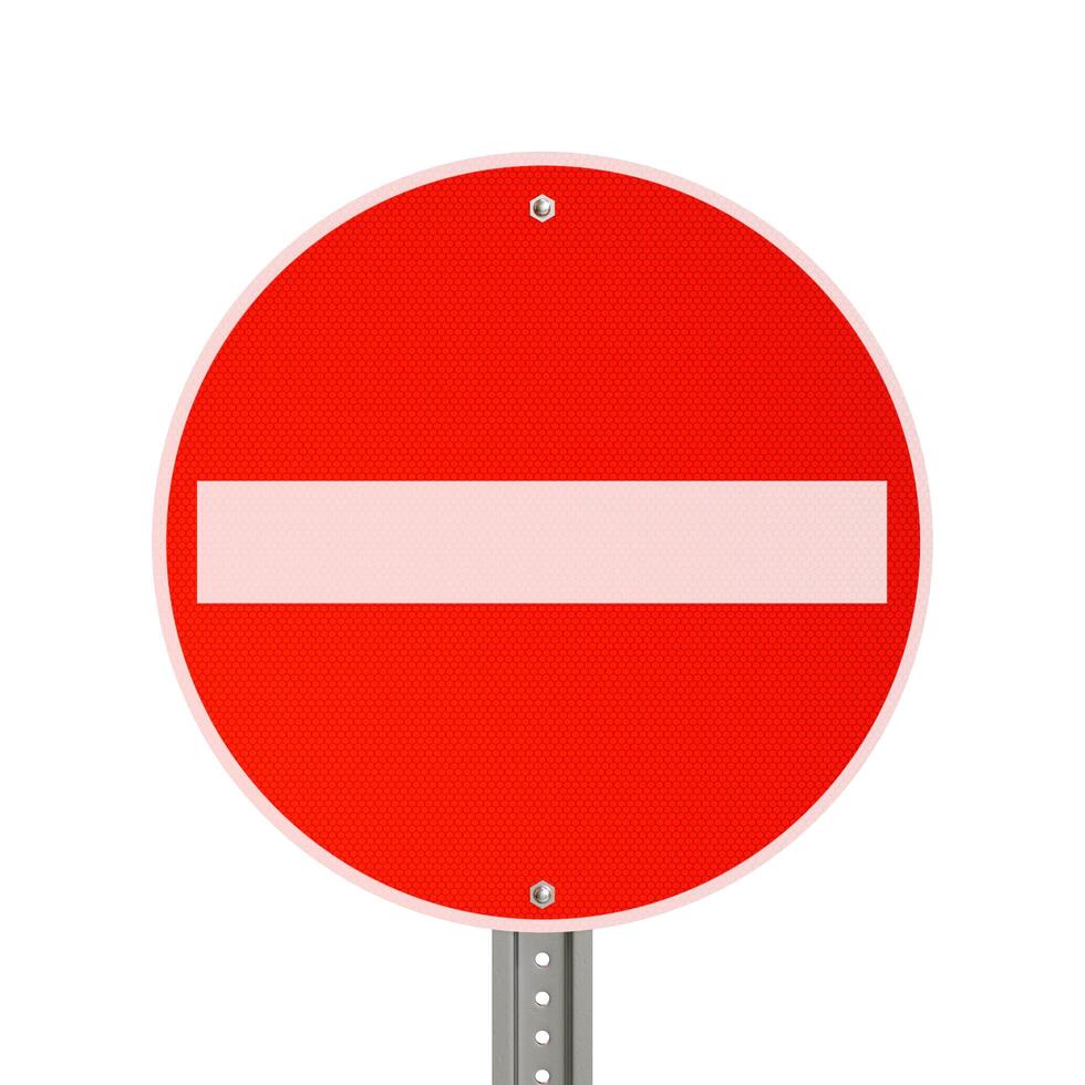 Do Not Enter Road Sign photo