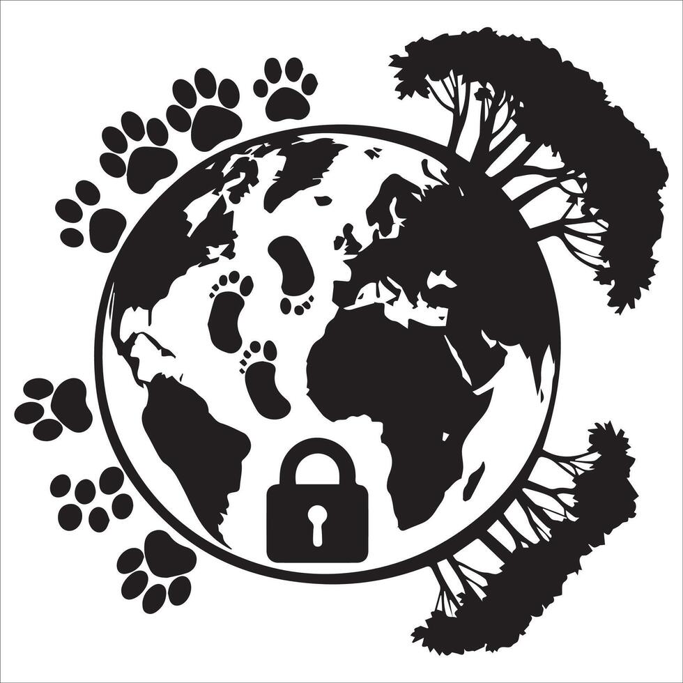 World wildlife day logo vector