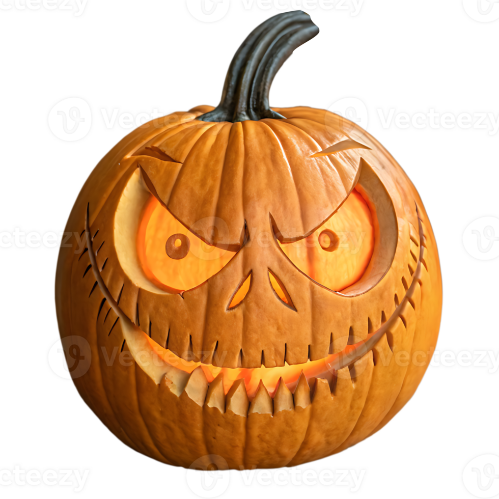 A perfectly jack-o'-lantern pumpkin png