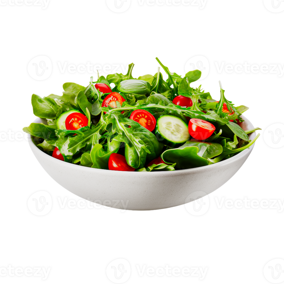 Fresh and Realistic Salad Illustration with Transparent Background png