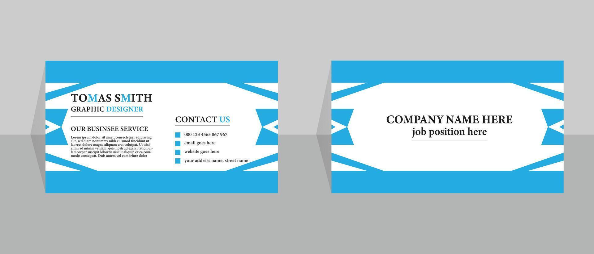 Creative business card design vector