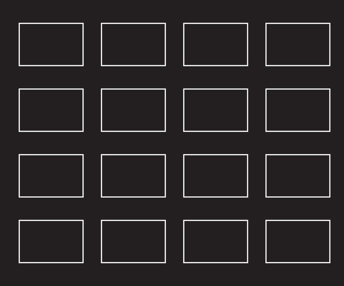 A black and white square grid with white lines vector