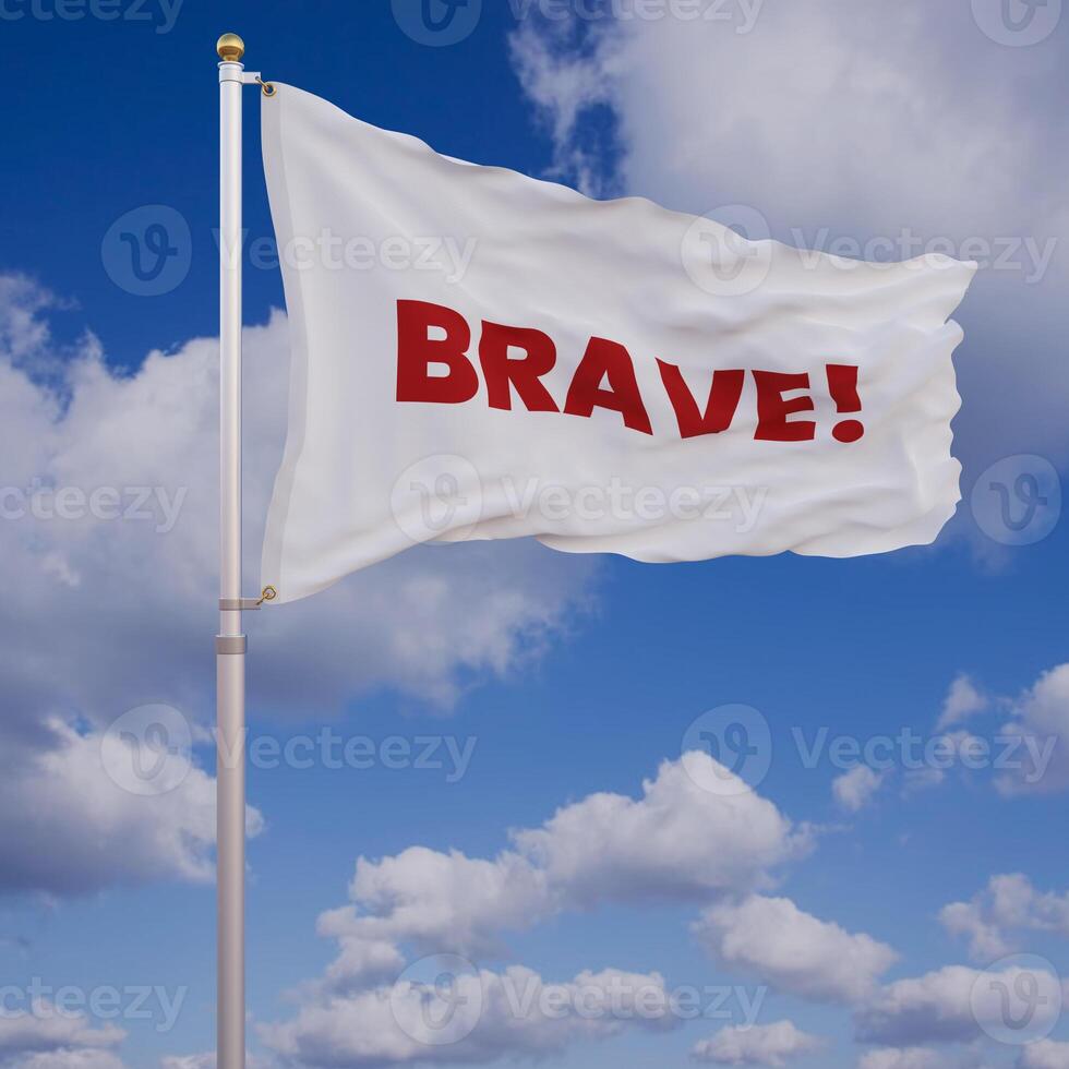 Brave Waving Flag photo