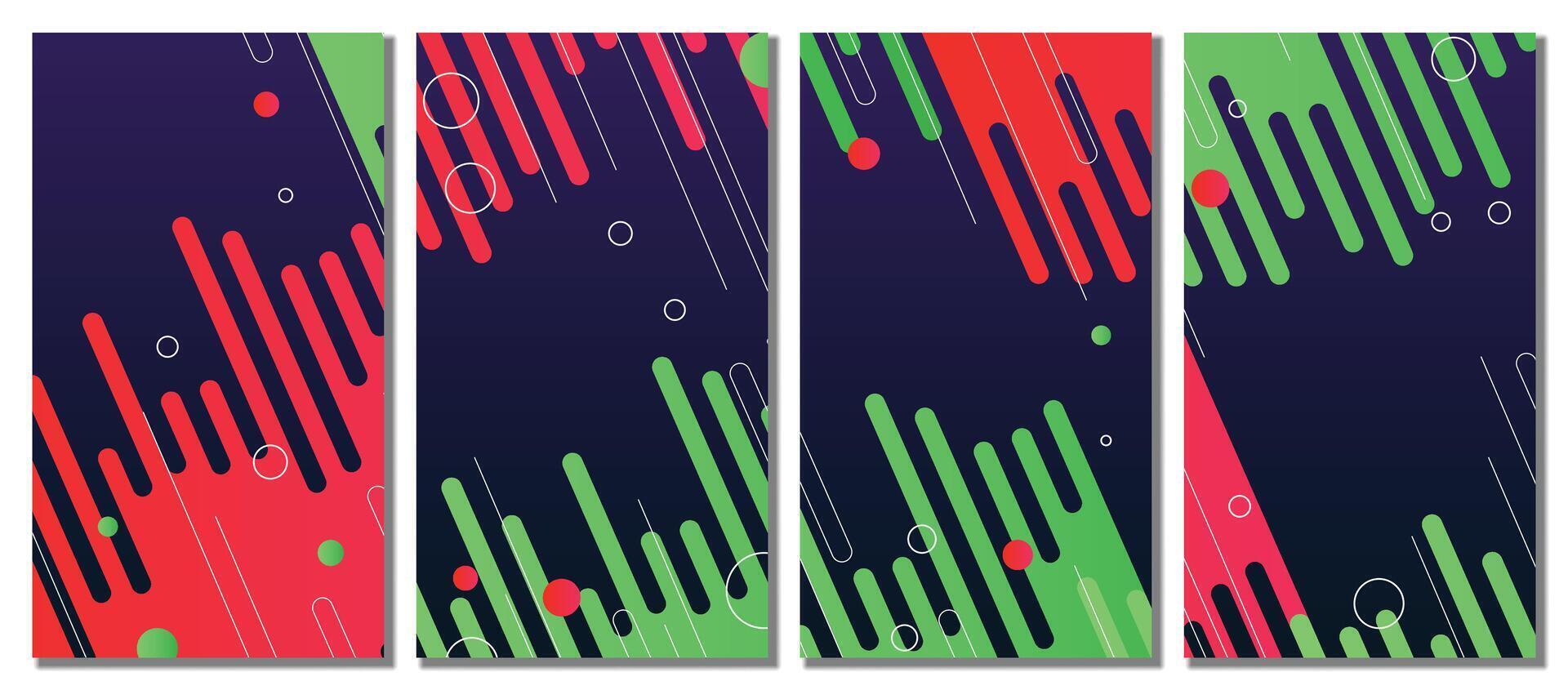 Abstract modern template set background. vector