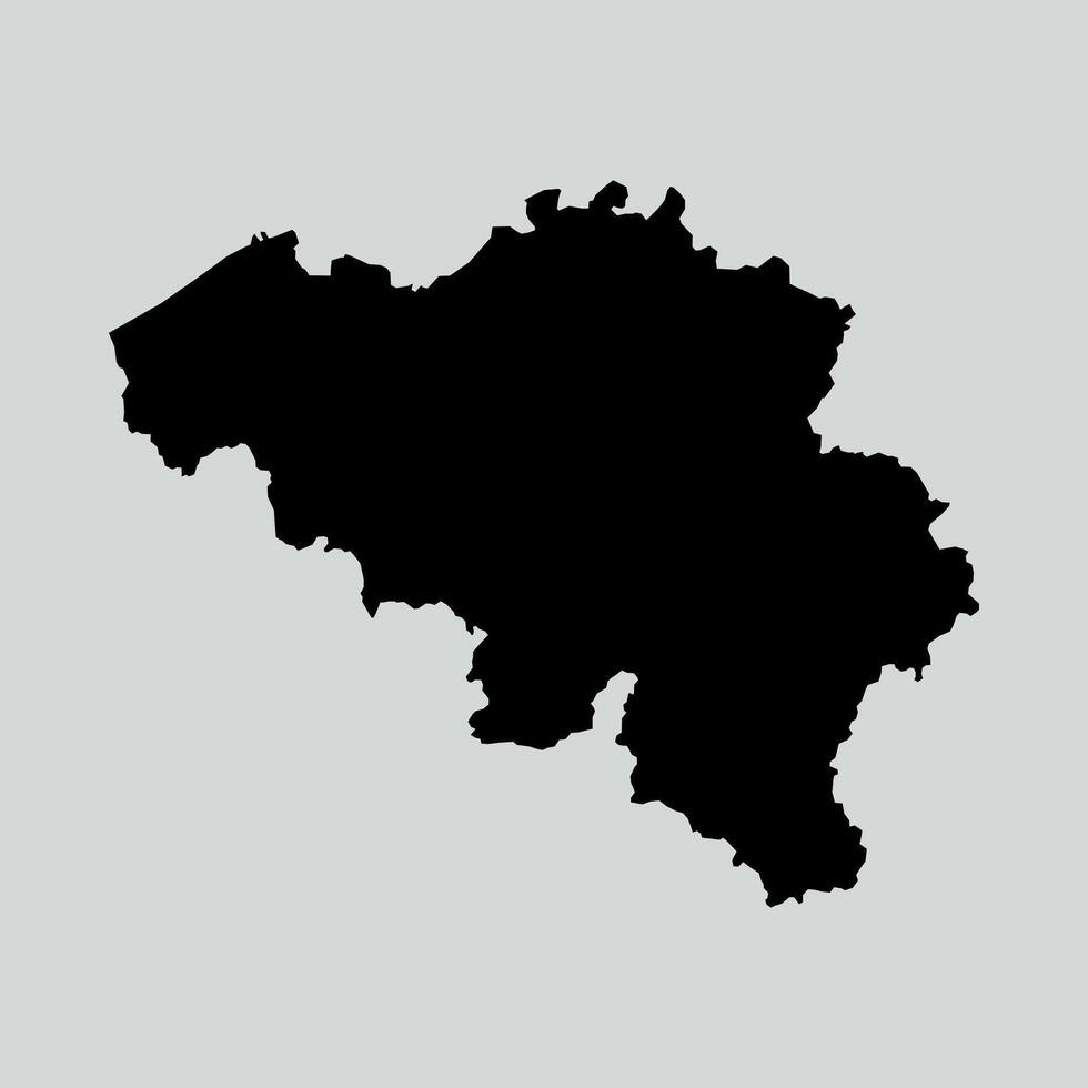 map of Belgium with territories vector