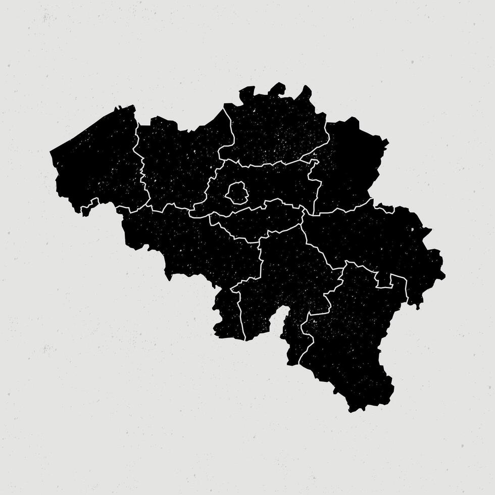 vintage map of Belgium territories vector