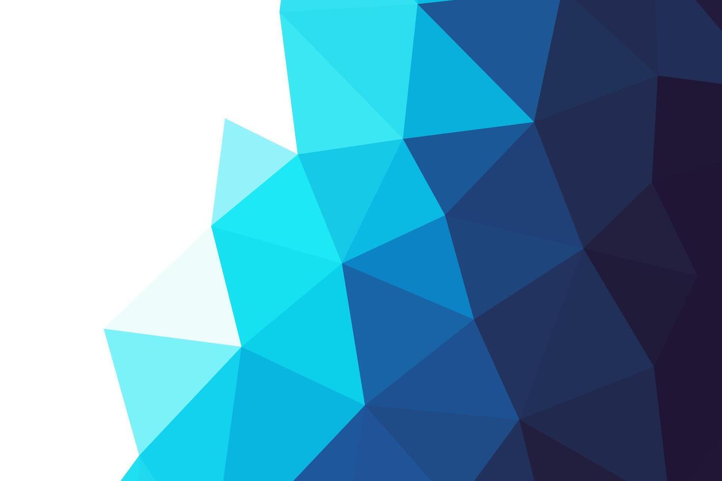 blue low poly abstract background vector