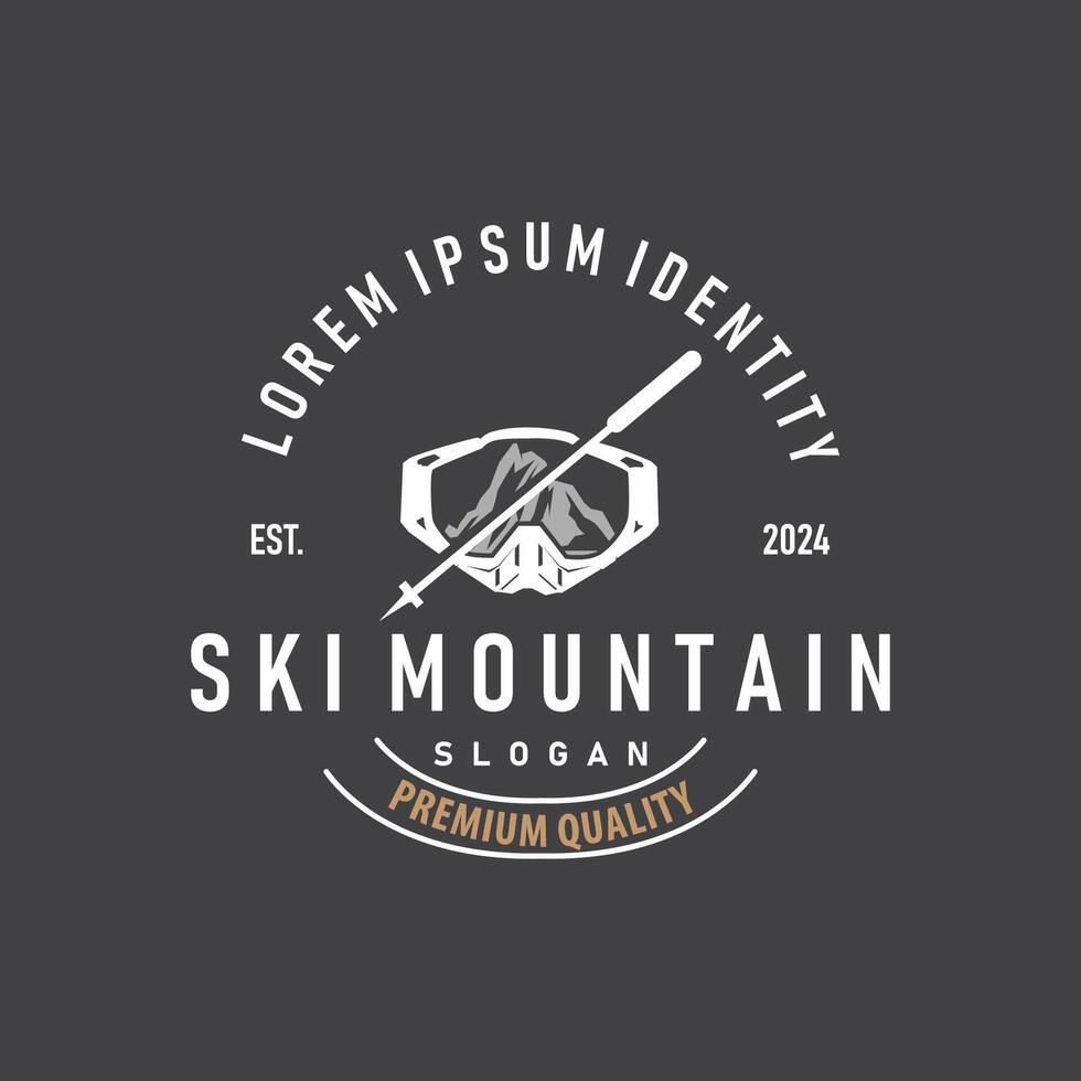 Ski Sport Logo Winter Snow vector