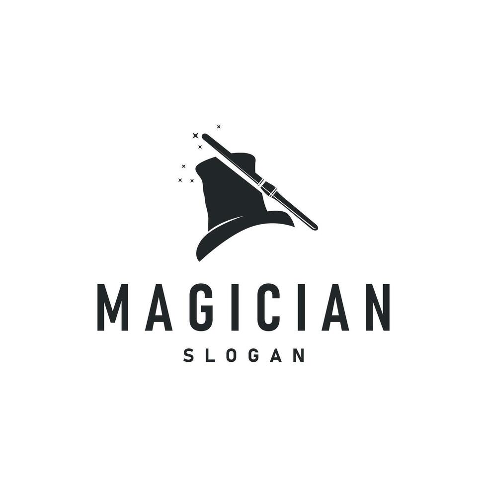 magician logo illustration vector