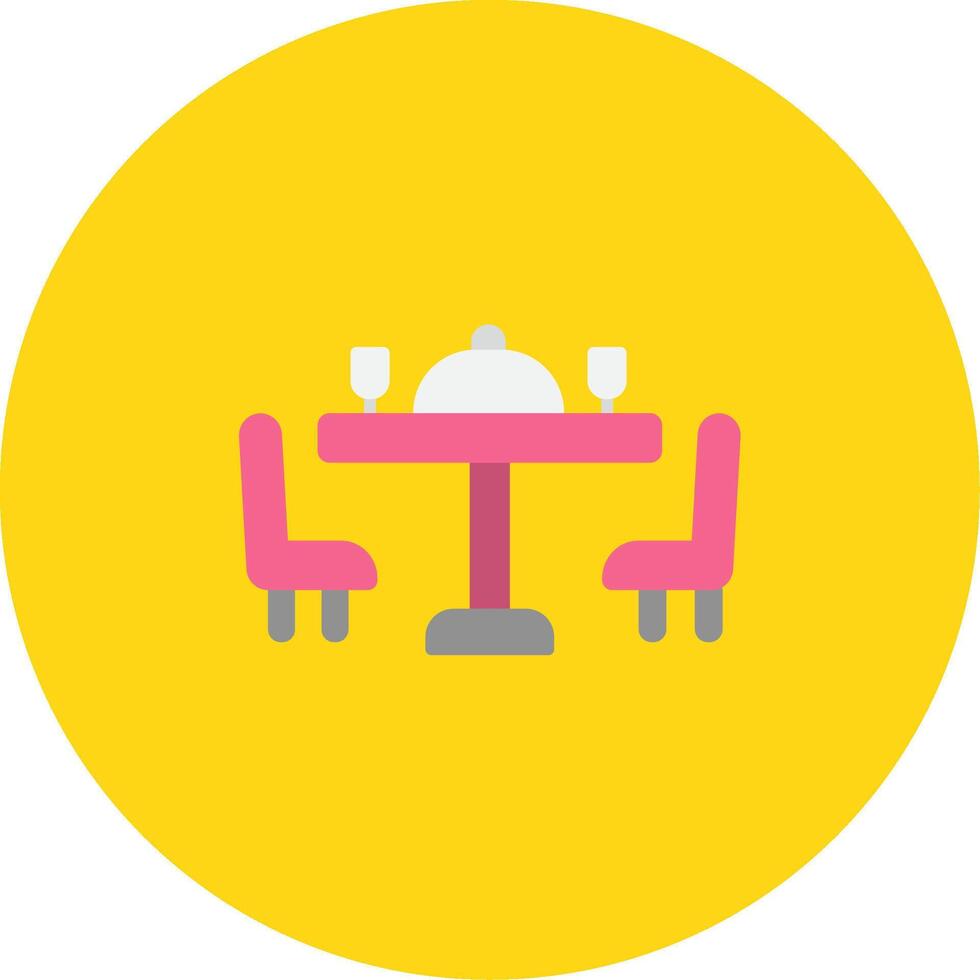 Dining Table Icon Design Symbol vector