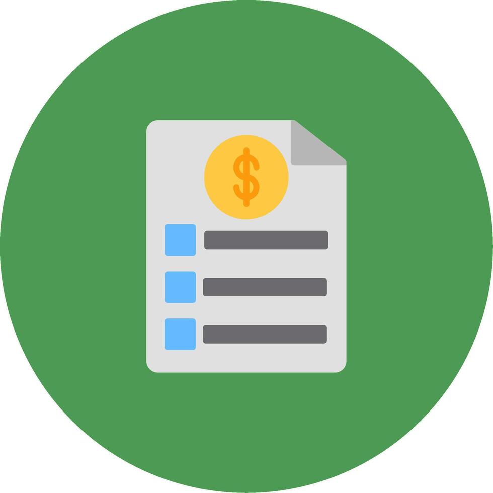 Bill Icon Design Symbol vector
