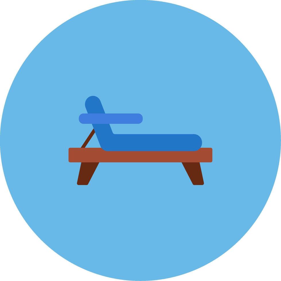Deck Chair Icon Design Symbol vector
