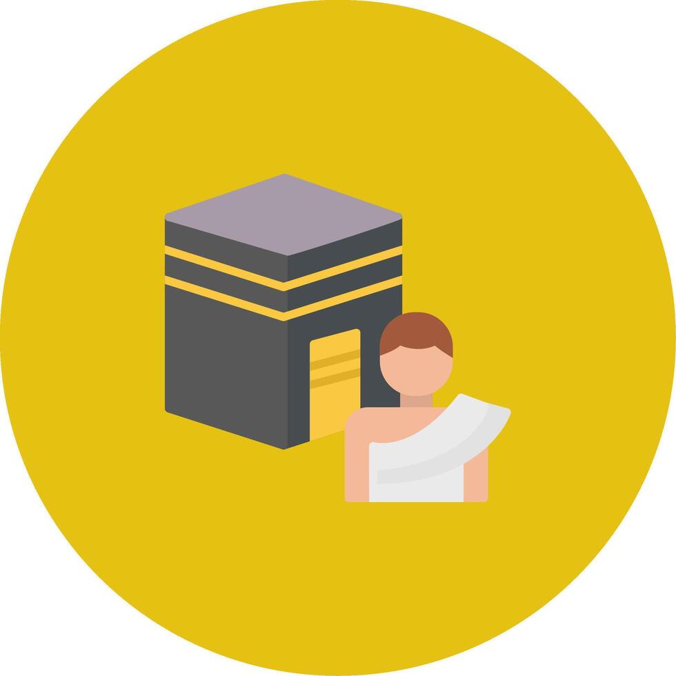 Hajj Icon Design Symbol vector