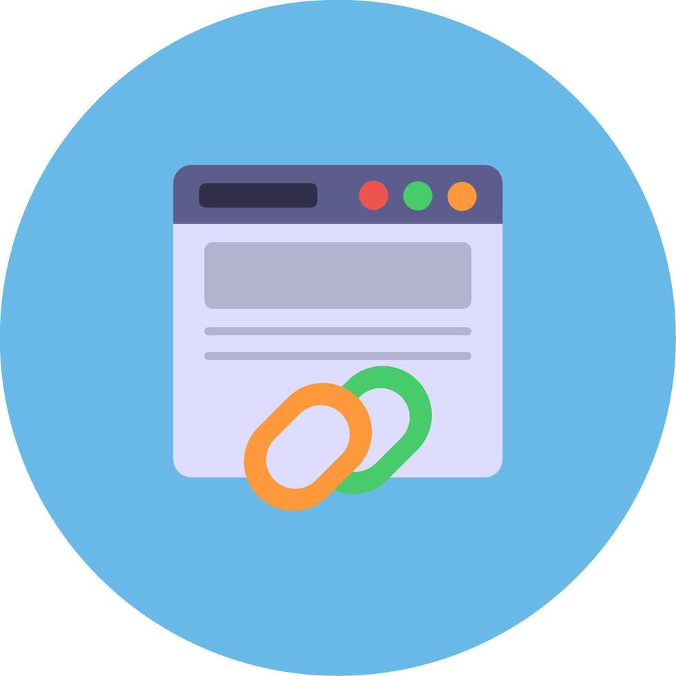Backlinks Icon Design Symbol vector