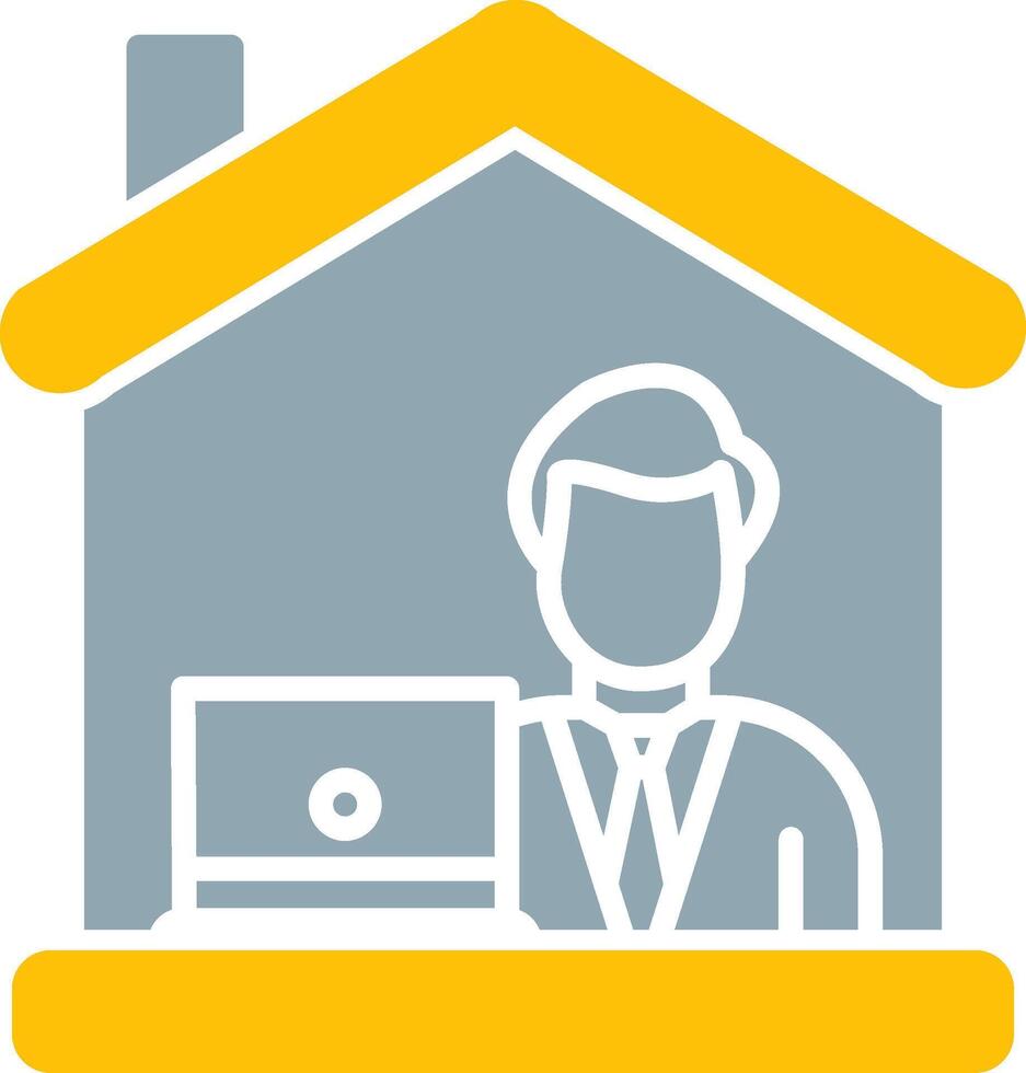 Work From Home Icon Design Symbol vector