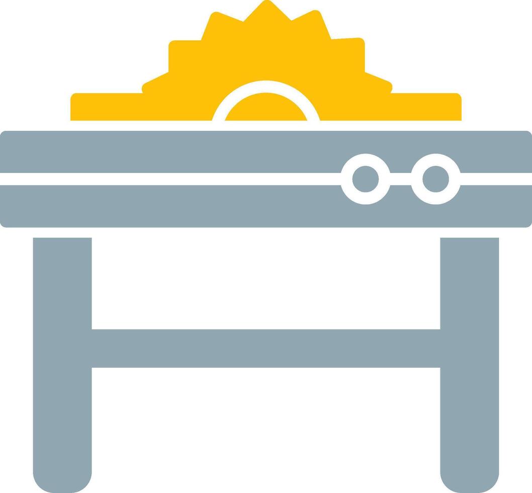 Table Saw Icon Design Symbol vector