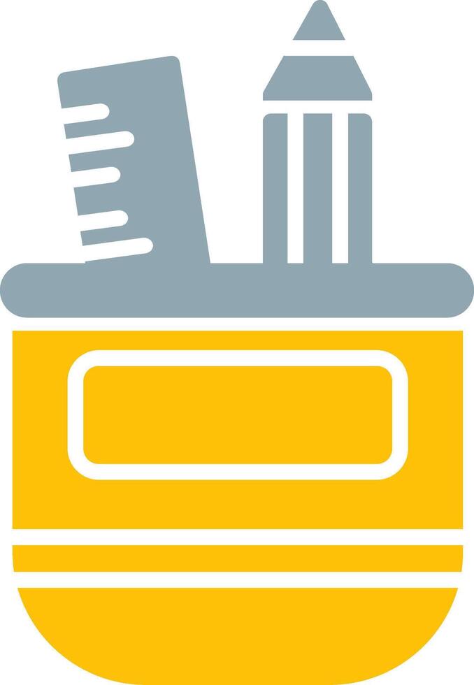 Pencil Case Icon Design Symbol vector