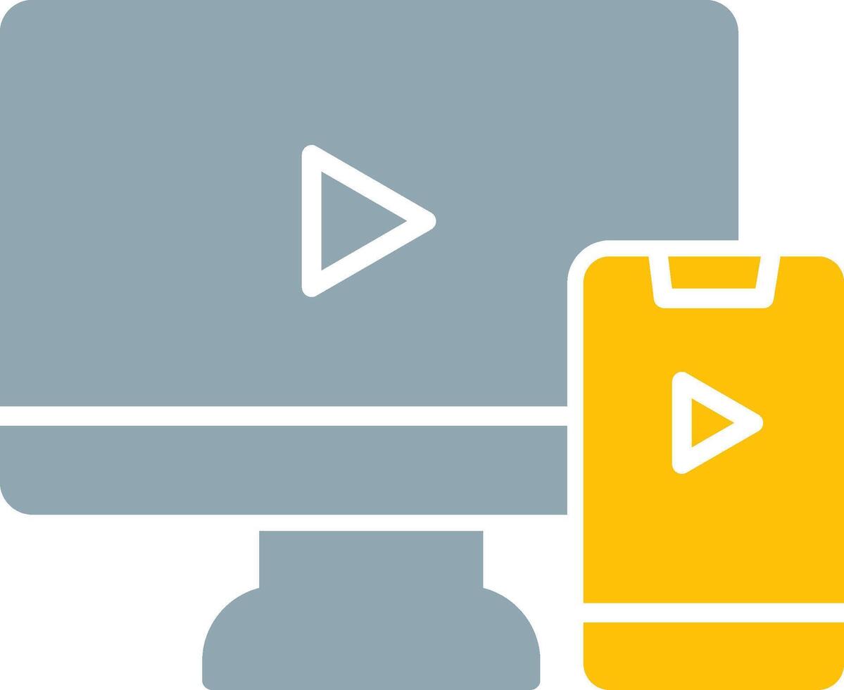 Screen Mirroring Icon Design Symbol vector