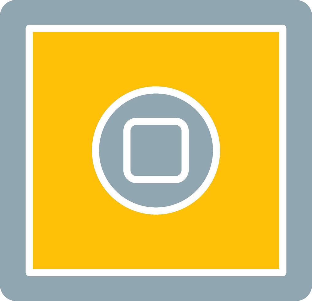 Stop Button Icon Design Symbol vector